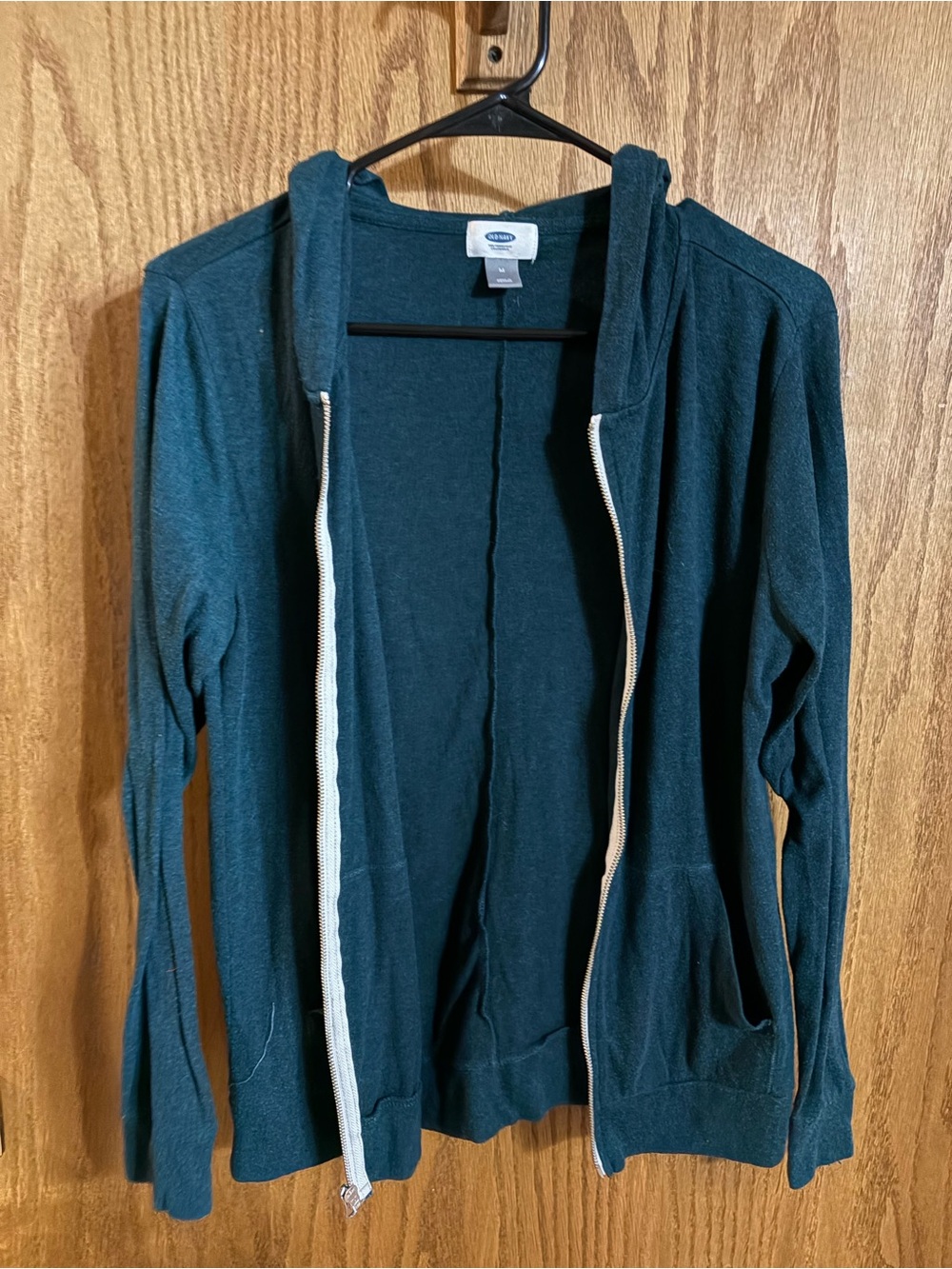 Old Navy Dark Teal Hooded Zip-Up Jacket